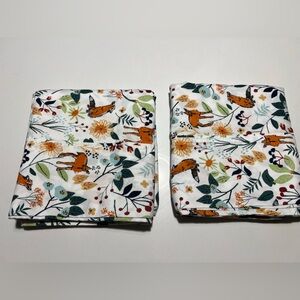 Charisma Fox and Floral Woodland Standard Pillowcases- 2 count